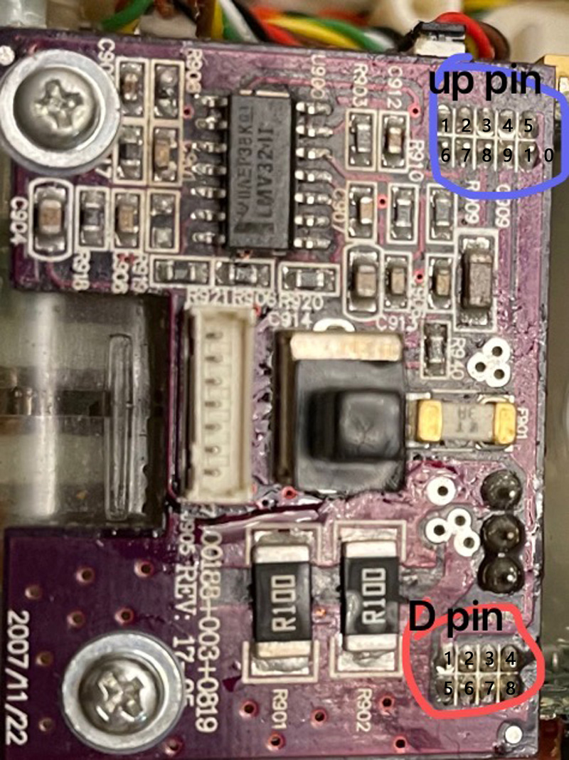 circurt board with pin number